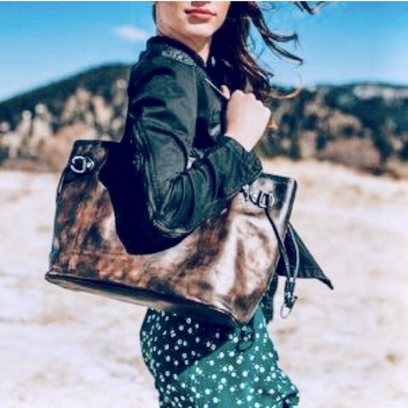 Freebird by Steven distressed Mara Tote Bag Stone Neverfull RARE color - Picture 2 of 11